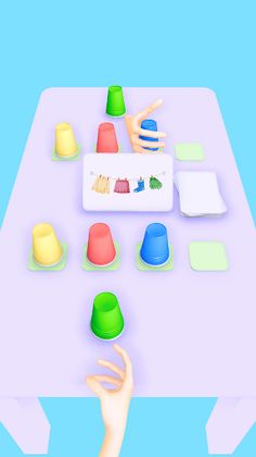 Cup Sort 3D! - Screenshot 2