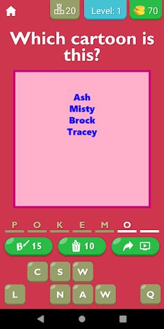 Guess Cartoon By Characters - Screenshot 1