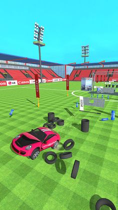 Mega Car Jumping - Slingshot R - Screenshot 2