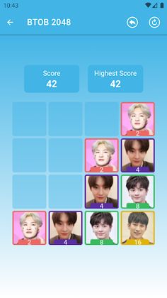 BTOB 2048 Game - Screenshot 3