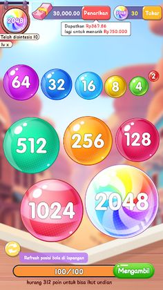 Lucky Bubble 2048 - Screenshot 2