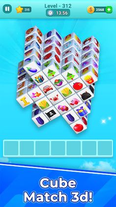 Cube Tile Match 3D Master - Screenshot 1