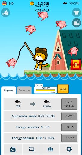 Cat Fishing Idle Clicker games - Screenshot 3