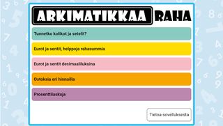 Arkimatikkaa Raha - Screenshot 1
