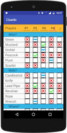 Cluedo Notepad - Screenshot 4