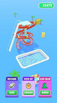 Idle water slide - Screenshot 1