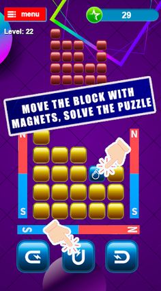 Magnetic blocks, logic puzzles - Screenshot 1