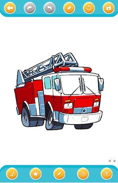 firefighter truck coloring - Screenshot 4