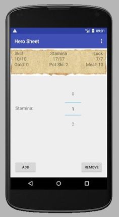Hero Sheet for Gamebooks - Screenshot 3