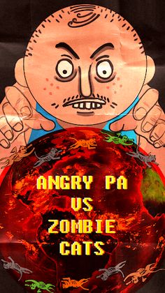 Angry Pa VS Zombie Cats - Screenshot 2