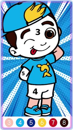 Luccas Neto Coloring by Number - Screenshot 2