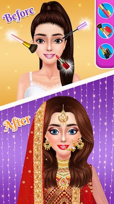 Indian Bridal DressUp- Makeup - Screenshot 3