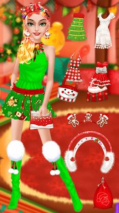 Christmas Salon Dress Up Game - Screenshot 4