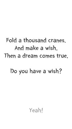 A thousand crane / Make a wish - Screenshot 2