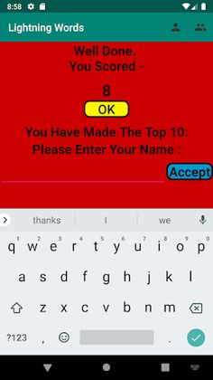 Lightning Words - A Great Loca - Screenshot 3