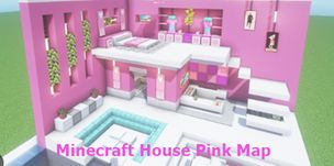 Minecraft House Pink Map - Screenshot 3