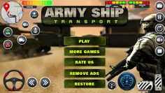 Army Transport Tank Ship Games - Screenshot 4