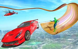 Flying Superhero Car Stunts 3D - Screenshot 1