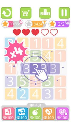 Numbers chain reaction - Screenshot 3