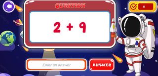 Space Math Quiz - Screenshot 2