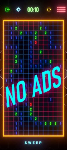 Neon Minesweeper Pro - Screenshot 1