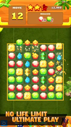 Jungle Gems Match 3 Online - Screenshot 2