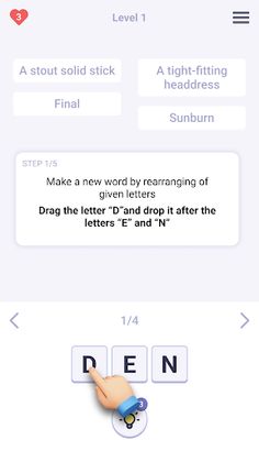 Anagram List: Word Puzzle Game - Screenshot 2