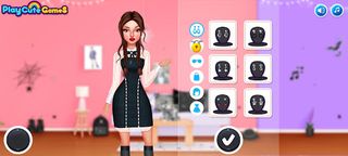 Wednesday Dress Up Girl Game 3 - Screenshot 3