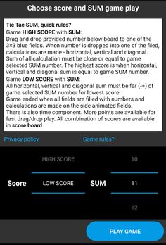 Tic Tac Sum - Screenshot 3