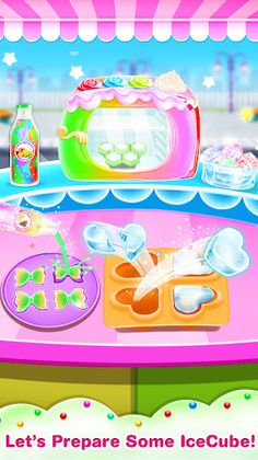 Unicorn icy slush maker Game - Screenshot 3