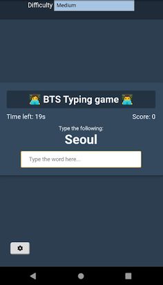 BTS Typing Game - Screenshot 3