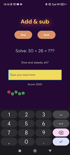 MathWarmer - Screenshot 2