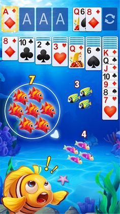 Solitaire Fish Klondike - Screenshot 1