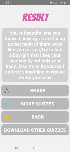 Am I beautiful? Personality - Screenshot 4