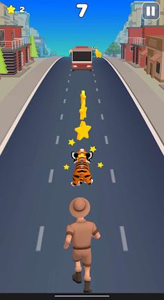 City Tiger Run- 3D Game spid - Screenshot 1