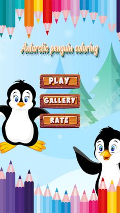 Antarctic penguin coloring - Screenshot 1