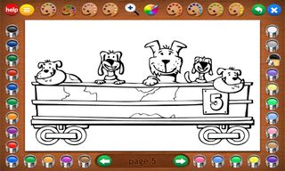 Coloring Book 6: Number Trains - Screenshot 3