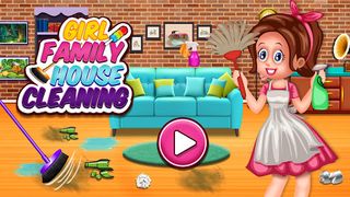 Girl Family House Cleaning - Screenshot 1