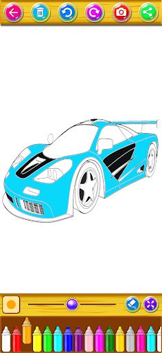 Car Coloring Books Racing - Screenshot 2
