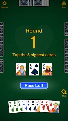 Hearts - Classic Cards - Screenshot 3