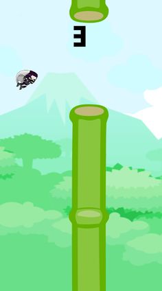 Flappy Ninja Bamboo - Screenshot 2