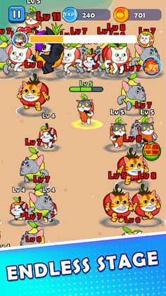 Cat Survival - Animal io - Screenshot 1