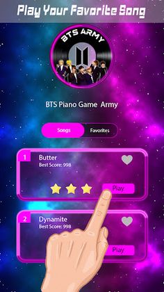 BTS-Dynamite Piano Tiles Game - Screenshot 2