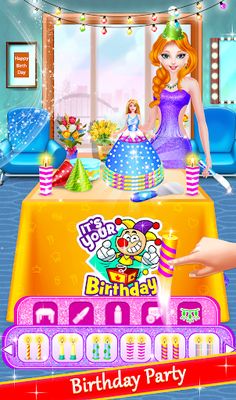 Princess Birthday Cake Party S - Screenshot 1