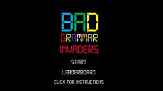 BAD GRAMMAR INVADERS - Screenshot 1