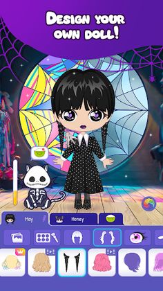 Creepy Gothic Girl Dress Up - Screenshot 4