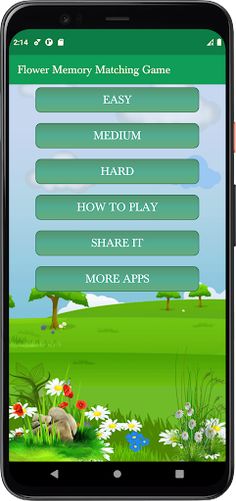 Flower Memory Matching Game - Screenshot 1