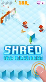 Blocky Snowboarding - Screenshot 1