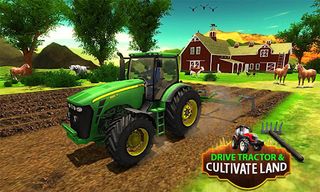 US Tractor Farm Driving Simula - Screenshot 1