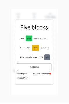 5 Block's game - Screenshot 4